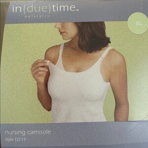 Nursing Tank Top Camisole by In Due Time. Black Size XL